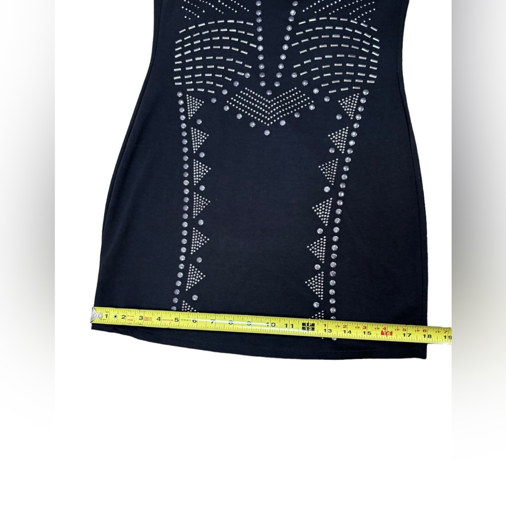 Ya Los Angeles Women’s Black Sleeveless Dress with Front Design Size Large - Picture 12 of 14